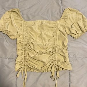 Green ruched top
